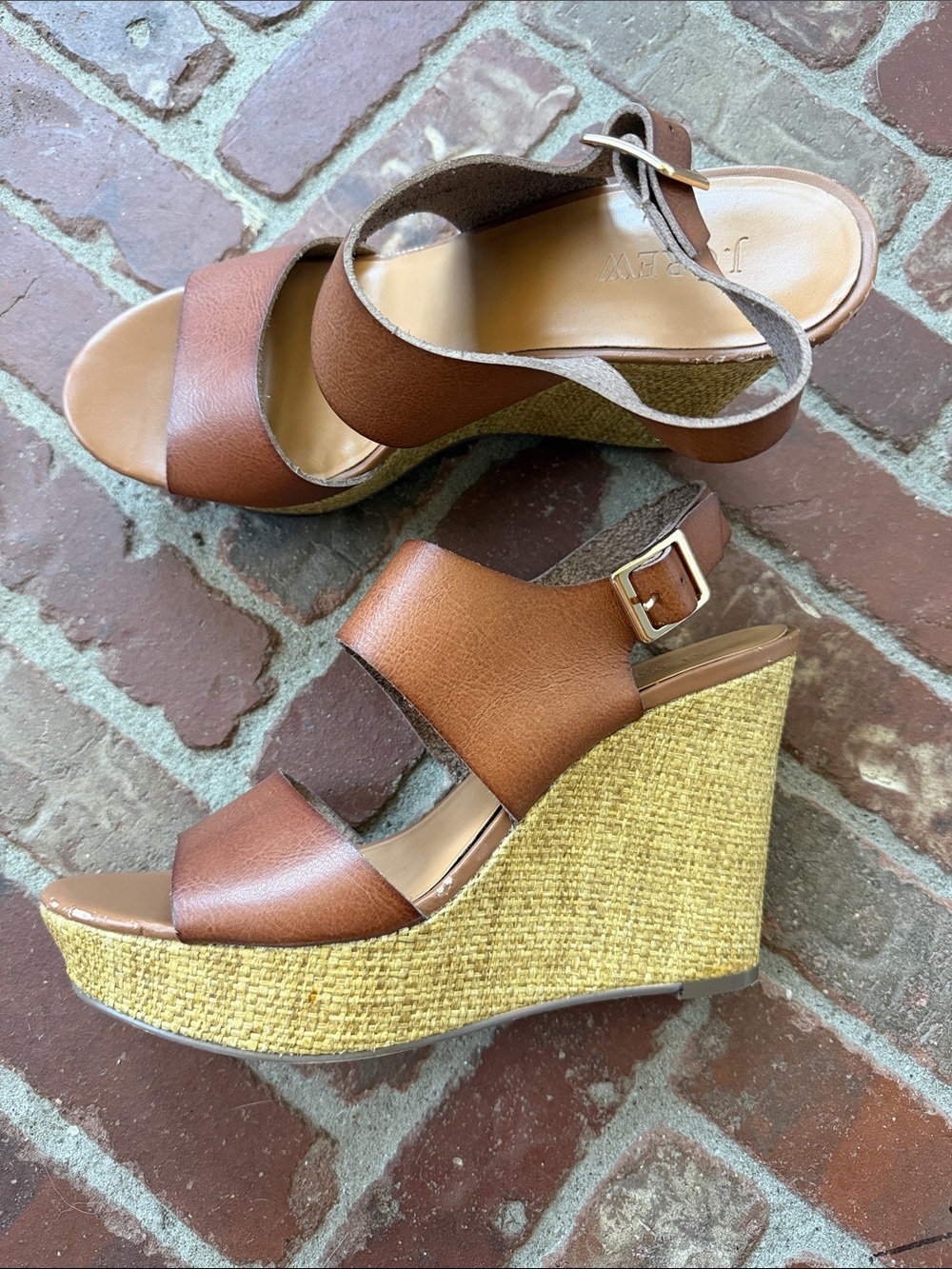 J. Crew Jute Woven Wedge Sandals